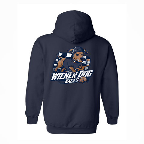 Fighting Wiener Dog Races Vintage Navy Sweatshirt