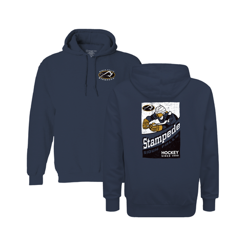Youth SF Stampede Player Poster Navy Sweatshirt